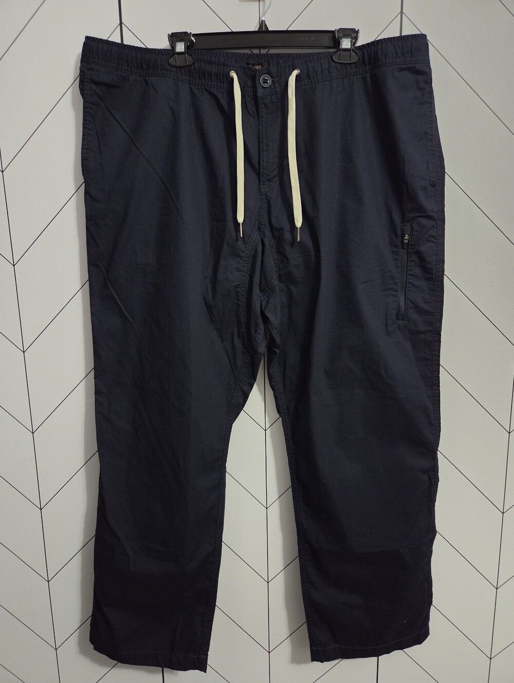 NWT Quince Organic Stretch Ripstop Straight Pants in Deep Navy, Men's XXL